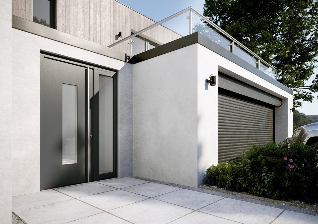 rehau smart privacy synego architektenhaus haustuer kaleido foil